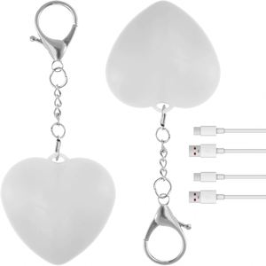 Luz LED para Bolso con Forma de Corazón, Recargable por USB C, 24 LED Blancos, 80mAh, Interruptor Táctil, Personalizable OEM - Product Image 1