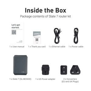 เราเตอร์ <span class=keywords><strong>GL</strong></span>.<span class=keywords><strong>iNet</strong></span> <span class=keywords><strong>GL</strong></span>-BE3600 Slate 7 Wi-Fi 7, พอร์ตคู่ 2.5G, หน้าจอสัมผัส, ฮอตสปอตสำหรับเล่นเกม 3570Mbps, VPN สำหรับ Wi-Fi สาธารณะและโรงแรม - Product Image 6