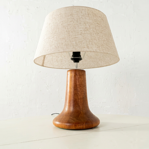 Elegant Artisan Handmade Wooden <b>Table</b> Lamps Carved Body Natural Hand Finishing Custom Lampshades <b>Rustic</b> Modern - Product Image 1