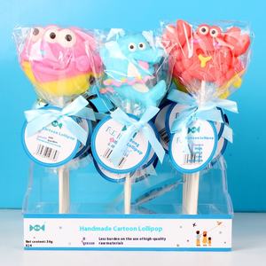 Venta al por mayor de piruletas de dibujos animados hechas a mano caja a granel dulces en forma de lindo para niños favores de fiesta, aperitivos, regalos y ventas al por menor - Product Image 2