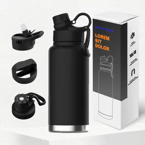32oz Double Wall Stainless Steel Thermal Direct Drinking Water Bottle Adults Sports Sublimation Sports Water Bottles