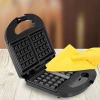 Gaufrier Machine à petit-déjeuner chauffante double face Steak grillé multifonctionnel avec assiettes interchangeables pour sandwichs