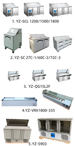<span class=keywords><strong>Vitrine</strong></span> réfrigérée en acier inoxydable à 1/2/3 portes pour <span class=keywords><strong>pizza</strong></span>, fruits, conservation des aliments frais, salade - Product Image 4