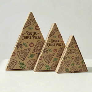 Caja de Pizza Triangular de Cartón Corrugado Reciclable, Ecológica, de Alta Calidad, Precio de Fábrica, Tamaño Personalizado - Product Image 5