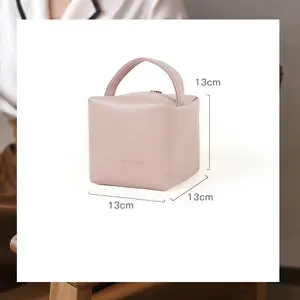 2023 Personalizado Grandes Mulheres Sacos Cosméticos Organizador Beleza Caso PU Couro Zipper Impermeável Make Up Bag Viagem Maquiagem Bag