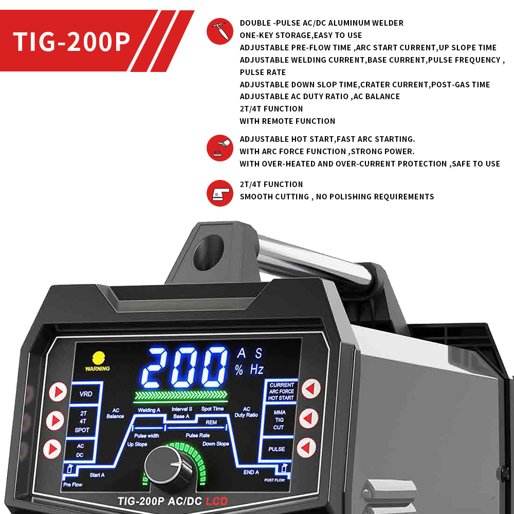 New Portable AC/DC Plasma Cutter Welder Combo Tig/Stick/Cut 3-in-1 Aluminum Welding Machine 220V Thermal Protection IGBT · image 1