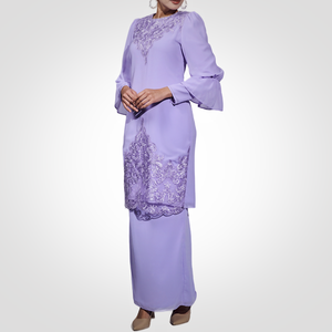 Prix d'usine SIPO Malaisie Baju Kurung Robe musulmane élégante et confortable avec mousseline de soie de qualité supérieure avec crêpe italienne Linin - Product Image 2