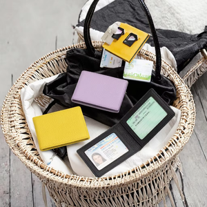 Wriza PU Leather <b>Card</b> <b>Holder</b> Ultra Thin Customized Size Multi Function Fashion Style Minimalist <b>Wallet</b> - Product Image 2