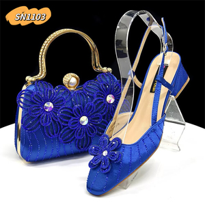 Inmyshop 2025 Set di Scarpe e Borse Nigeriane per Matrimonio Design Italiano Alta Qualità Belle Scarpe Abbinate a Borsa Coordinata - Product Image 5