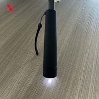 YS-7076 Nouveau style de parapluie haut de gamme pour hommes, cadre en fibre de carbone, super léger et résistant, logo personnalisé, parapluie de golf, poignée LED