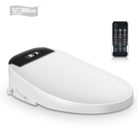 Siège de toilette intelligent chauffant avec bidet intégré et lumière nocturne automatique à prix abordable