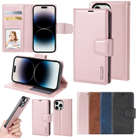 Étui magnétique Hanman pour iPhone – Étui portefeuille 2-en-1 en cuir divisé pour iPhone 18, 17, 16E, 15, 14, 13, 12, 11 Pro Max