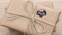 Natürliche Braune Kraftpapier-Rundaufkleber 500 pro Rolle Permanent Klebende Blanko-Organisationsetiketten