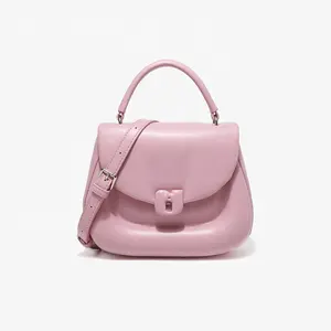 Women's New Fashion Handheld Bag Small Design French Saddle 1 Shoulder Crossbody Bag With Cartoon Decoration