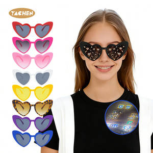 แว่นตาปาร์ตี้รูปหัวใจ YACHEN แว่นตาปาร์ตี้เอฟเฟกต์รูปหัวใจ สำหรับงานปาร์ตี้สละโสด ของขวัญวันวาเลนไทน์ - Product Image 1