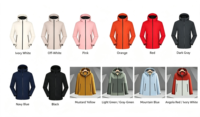 Veste imperméable coupe-vent respirante isolée à coque rigide avec capuche et doublure intégrée en duvet de coton pour les excursions en plein air