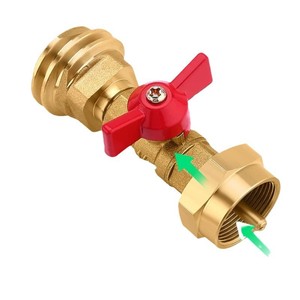 Adaptador de válvula de cilindro de propano de cobre puro para tanque de gas exterior, conexión rápida, reemplazo y reparación - Product Image 5