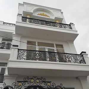 Mains courantes d'extérieur de qualité supérieure Garde-corps de balcon en fer forgé de luxe Balustrade Fenêtre Fer Juliet Designs Acier Acier inoxydable - Product Image 4