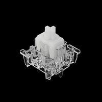 Interrupteur GATERON Magnetic Jade Air HE Transparent Son Mahjong RGB pour Clavier Gaming Personnalisé DIY Technologie à Capteur Hall