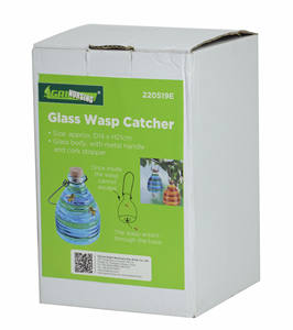 Trampa para avispas de vidrio con tapón de corcho Mango colgante para uso agrícola en jardín Trampa colgante de vidrio - Product Image 5