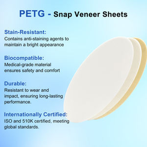 Smile Find Aligner Multifunctionele Mondhygiëne Tandheelkundige Hard/Zacht Vacuümvormende Ronde Transparante Aligners PETG Snap Veneer Sheet - Product Image 3