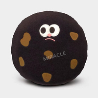 Biscuit en peluche de forme irrégulière jeter oreiller Y2k personnalisé imprimé beignet conception oreillers étui Logo personnalisé coussin