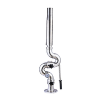 Sunroom DN100 PN16 Flanged Handle Operated Fire Water Monitor Bahan SS304 0.8MPa 1.0MPa Dapat Disesuaikan