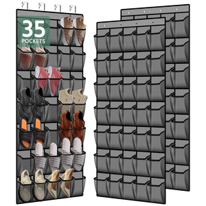 Bolsas colgantes de almacenamiento de zapatos Organizador de múltiples compartimentos Bolsas colgantes Detrás de la puerta Bolsas colgantes Organizadores diarios de productos cosméticos - Product Image 1