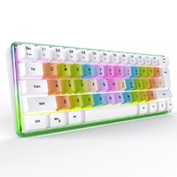 Clavier sans fil 2,4 G double mode 61 touches avec rétroéclairage RGB, clavier-souris pour tablette et téléphone – Meilleures ventes
