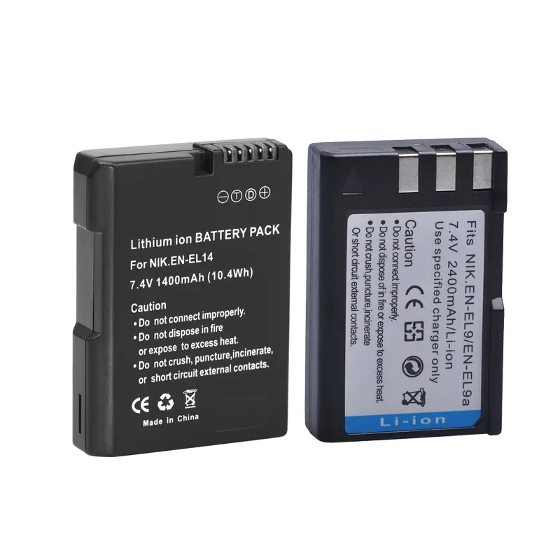 EN-EL18 Lithium Ion Replacement EN-EL12 EN-EL20 EN-EL3e EN-EL9a Li-ion Digital Camera Battery For Nikon