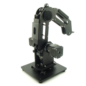 Brazo Robótico Mecánico de 3 Ejes y 3 Grados de Libertad, con 3 Motores de Engranajes de 42 Dientes, de Aluminio 6061 Negro - Product Image 4