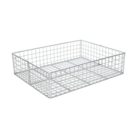 Panier en maille robuste en acier inoxydable 304 316 personnalisé en usine pour le stockage industriel, la désinfection, boîte métallique antirouille