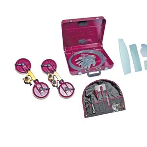 Kit d'outils de démontage de pare-brise ROLLOUT 842010, 12 pièces, manuel, pour réparation automobile, avec étui - Product Image 1