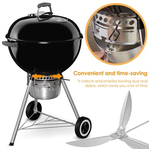 Kit de nettoyage à une touche pour barbecue <span class=keywords><strong>Weber</strong></span> 22-1/2 pouces, pour le fond du barbecue, le régulateur d'air et le système de nettoyage des cendres - Product Image 6