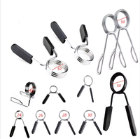 Accessoires de Fitness de haute qualité pince d'haltérophilie pince d'haltère collier d'haltères 50mm colliers à ressort ressort ressort de verrouillage sécurisé
