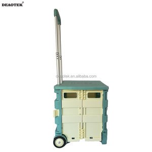 Chariot Quik pliable à roulettes 380x360x330mm pour enseignants, panier fourre-tout d'une capacité de 30l - Product Image 4