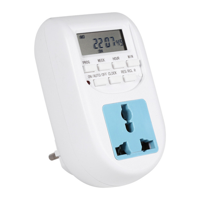 High Quality AL-06 220V Indoor LCD Digital Plug-in Timer Socket 24-hour Max. 16A Current