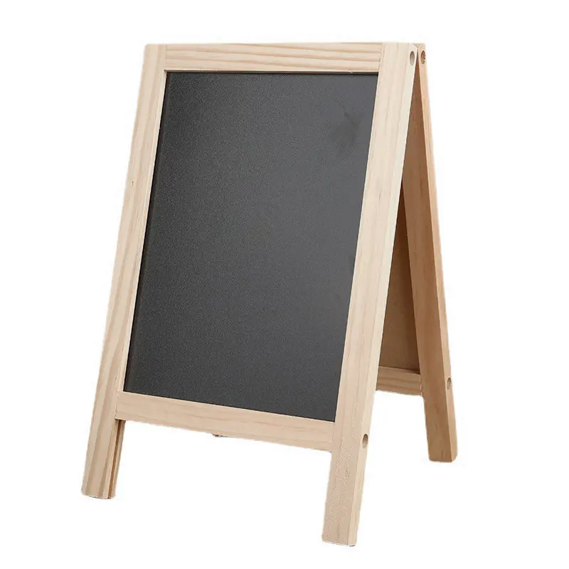 Aフレーム黒板看板スタンド舗装プロモーション黒板付き両面木製黒板