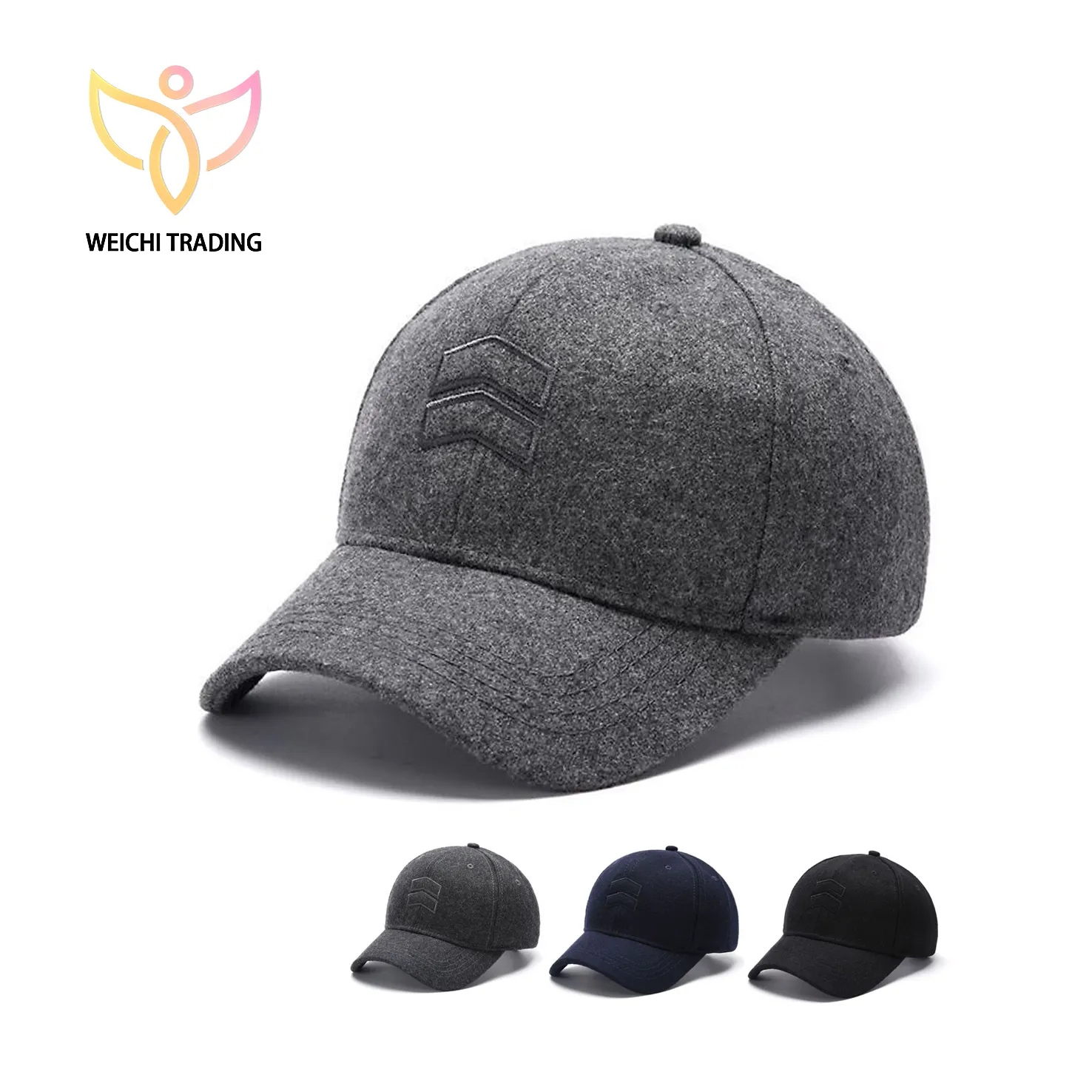Mens Women Custom High Quality Outdoor Winter Sun Visor Cotton Fitted Baseball Hat Cap