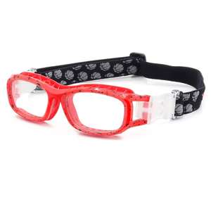 Lunettes de basket-ball rouges à monture flexible pour enfants Lunettes de baseball pour jeunes - Product Image 1