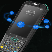 4 pouces IP68 tapis pda t9 clavier mobile portable batterie amovible avec lecteur de codes à barres pda Android avec qwerty pdas robuste pda
