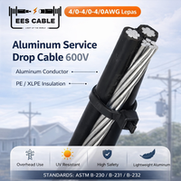Cable de Servicio Aéreo Triplex de Aluminio 4/0 4/0 4/0AWG con Soporte Neutro AAAC