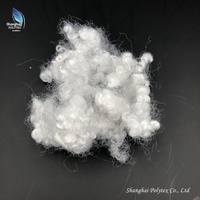 China Factory Direct 7den 64mm Hueco Conjugado Siliconized Fibra cortada de poliéster/Fibra de silicio para almohada
