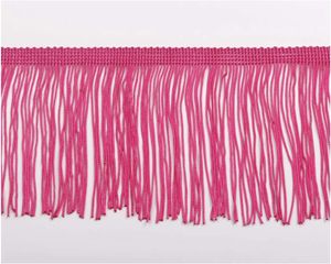 Frange de dentelle en polyester à pampilles pour robe de danse latine, haute densité, 10 cm, 50 couleurs, vente en gros - Product Image 5