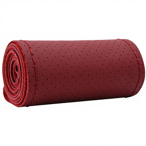 Housses de volant universelles toutes saisons en cuir pleine fleur cousues à la main pour camions et bus – Vente en gros usine - Product Image 3