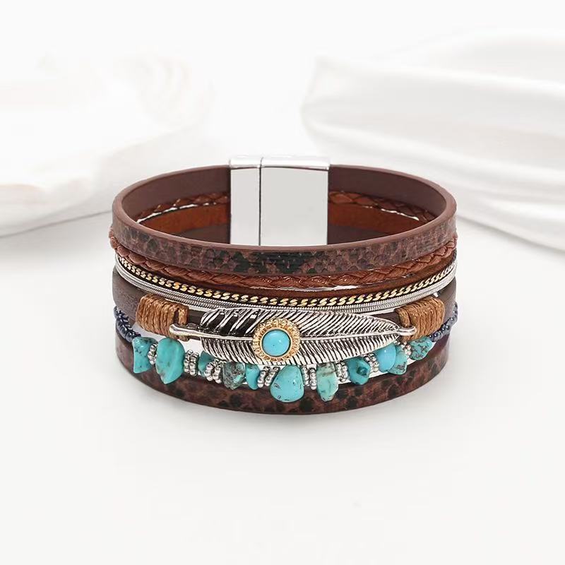 Marron + turquoise-SR59-04