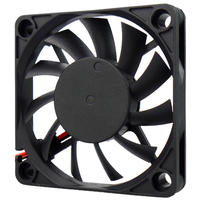 Personnalisable 70x70 X10mm Axial PC Extractor Brushless DC Cooling Fan 12V DC 2 Pin Heat Sink High-Speed Computer Cooling Plastic