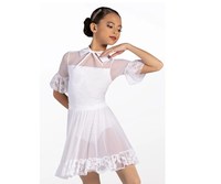 Robe de ballet de style occidental pour filles, tenue de danse de performance pour enfants avec tutu, costume de scène, justaucorps en dentelle tutu de ballet