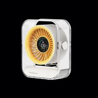2025 Transparent Ultra-Silencieux Petit Ventilateur LED Affichage Numérique 3000 MAh Grande Capacité de la Batterie 100 Vitesses Réglable Forte Vitesse