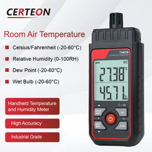 USB 충전식 휴대용 온습도계 분리형 프로브 포함 이슬점 측정 환경 테스터 - Product Image 4